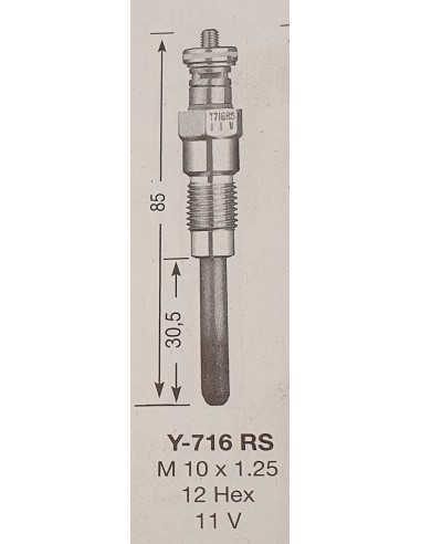 Žvakė pakaitinimo NGK Y-716RS 4693