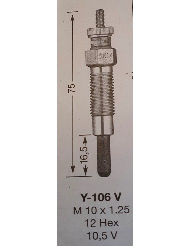 Žvakė pakaitinimo NGK Y-106V  6926